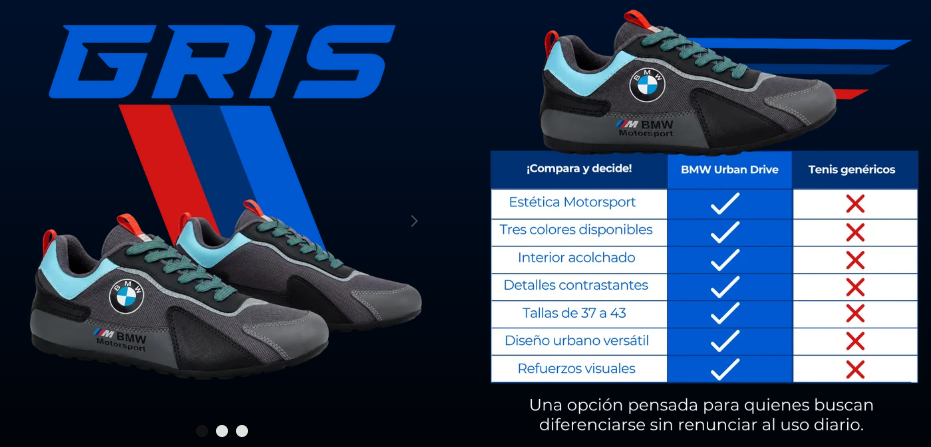 TENIS ORTOPEDICO BMW MOTORSPORT - NUEVO LANZAMIENTO - CON 80% DE DESCUENTO