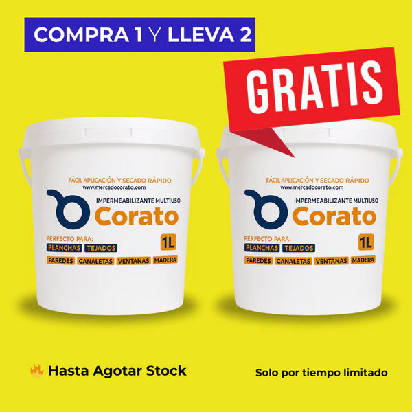 COMPRA 1 y LLEVA 2 Impermeabilizantes Multiuso Corato