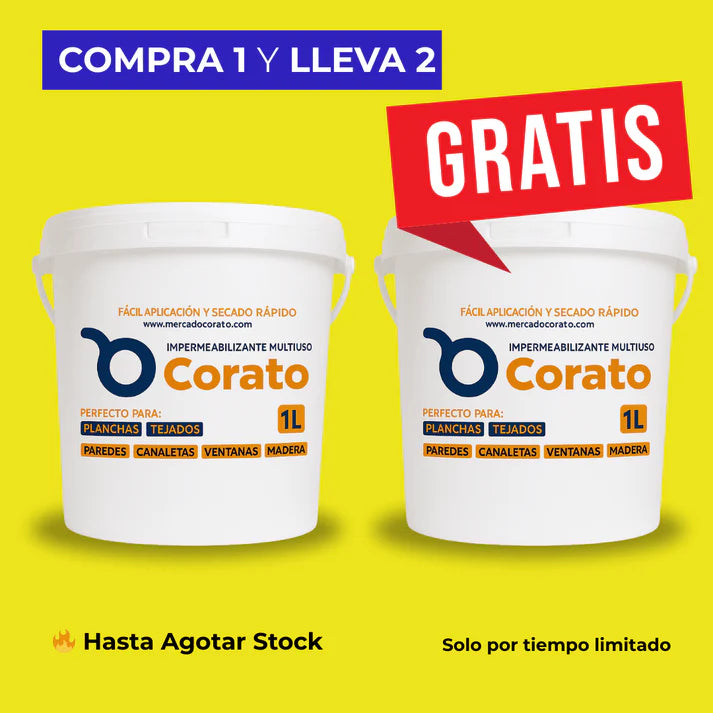 COMPRA 1 y LLEVA 2 Impermeabilizantes Multiuso Corato